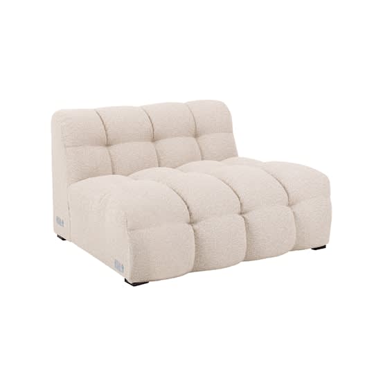 Sleepo Billie 1.5-Sitzer Sofa Modul Beige Bouclé 107cm