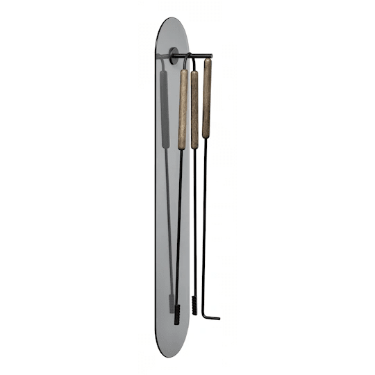 Blomus Ashi Komfyrverktøy Vegg Brown 86cm 3 Deler