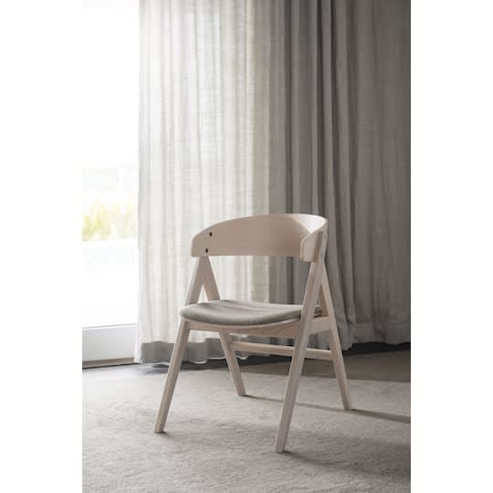 Rowico Home Waterton Karmstol Vitpigmenterad Ek/Brun