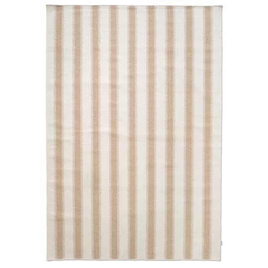 Classic Collection Stripes Ullteppe Off White/Natur 250x350