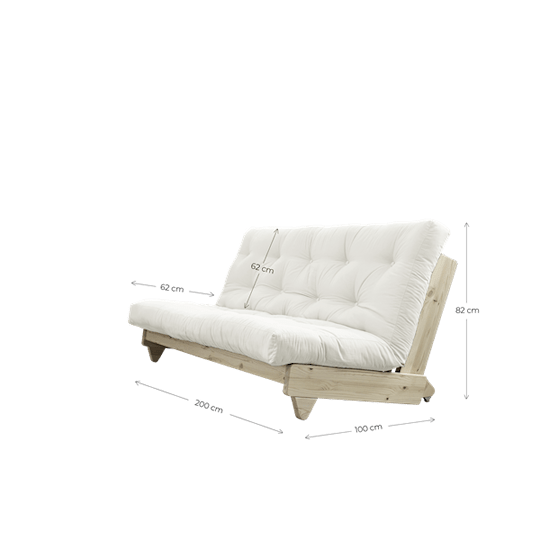 Karup Design Fresh Bäddsoffa Natur/Navy 200cm