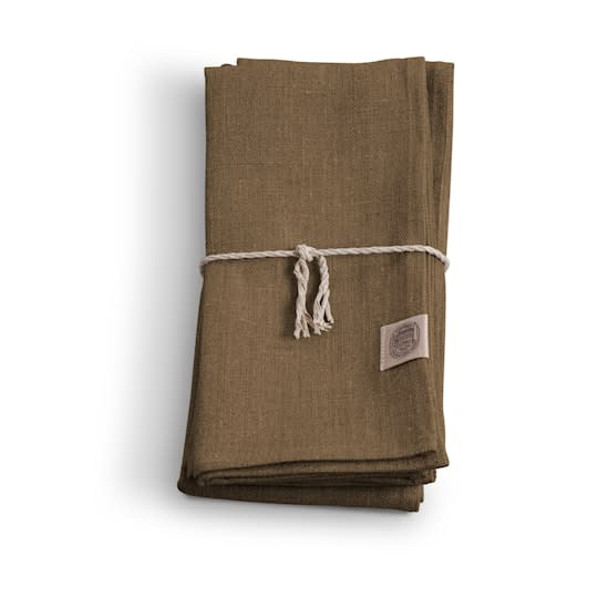 Lovely Linen Klassisk Serviett Lin Nougat 4-Pakke