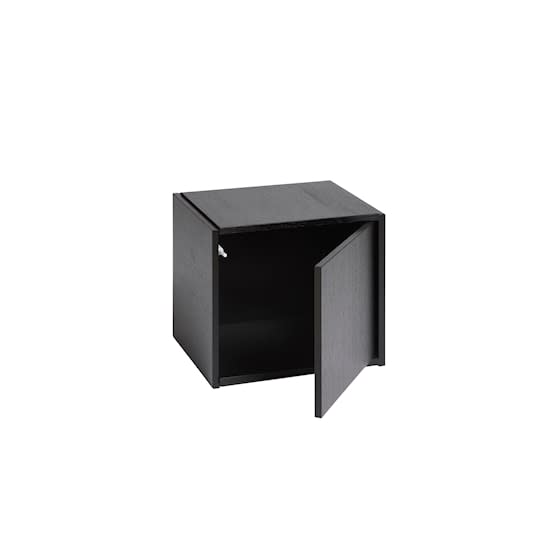 Woud Bricks Cube Right Skåp Black 36x36