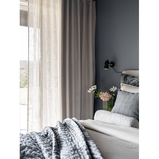 Svanefors Jane Blackout Gardinlängd Brun 270cm 2-pack