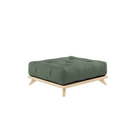 Karup Design Senza Fotpall Natur/Olive Green