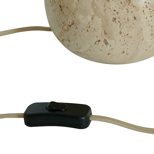 Watt &amp; Veke Pella Lampenfuß Travertine 23cm