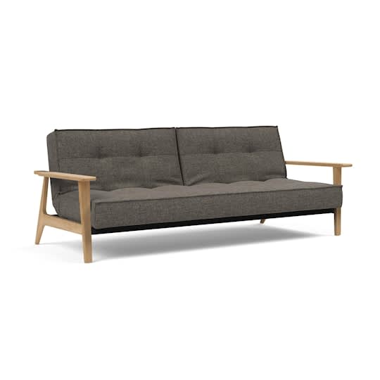 Innovation Living Splitback Frej Bäddsoffa Flashtex Dark Grey 115x200