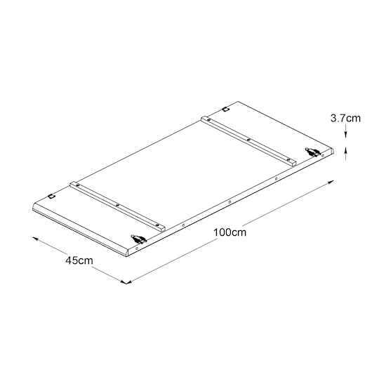 Sleepo Alice Ileggsplate Natural Oak 45x100