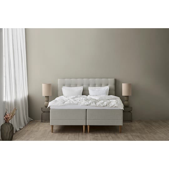 Tempur Promise Ramsäng Ivory 160x200 Pro Plus SmartCool 8cm Mjuk Rundat Ekben 19cm