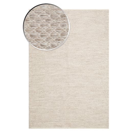 Nordic Home Helin Gångmatta Ull Creme 75x230