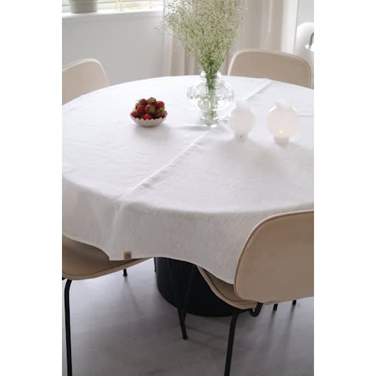 Lovely Linen Classic Linneduk Lemon Ø170