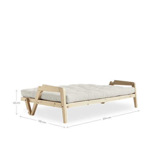 Karup Design Grab Bäddsoffa Natur/Navy 204cm