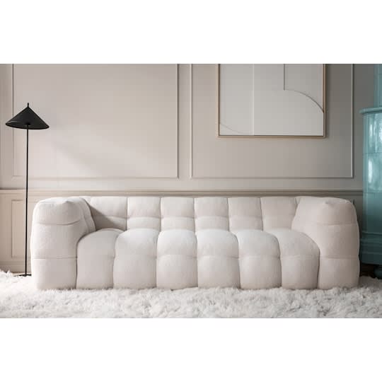 Sleepo Billie 3-Seters Sofa Creme Teddy