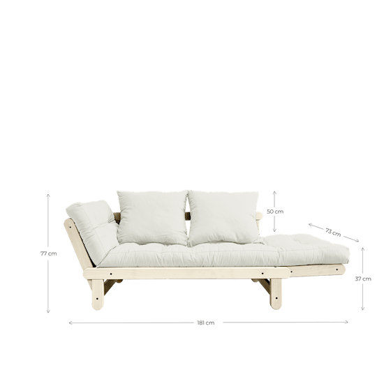 Karup Design Fresh Bäddsoffa Natur/Brown 200cm