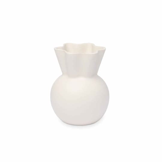 Spring Copenhagen Sweeping Top Vase White 14cm