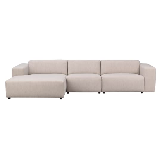 Rowico Home Willard 4-Sitzer Sofa Chaiselongue Links Hellbeige