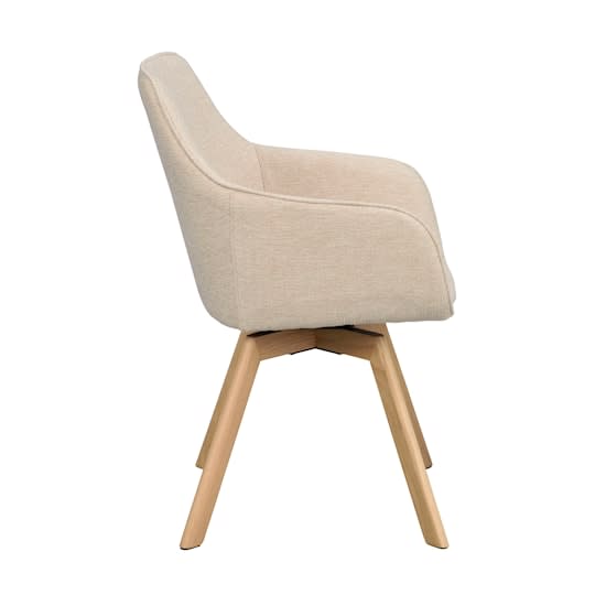 Rowico Home Alison Karmstol Ljusbeige/Ek