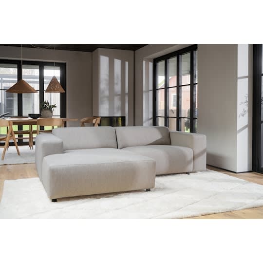 Rowico Home Willard 3-Sitzer Sofa Chaiselongue Links Hellbeige