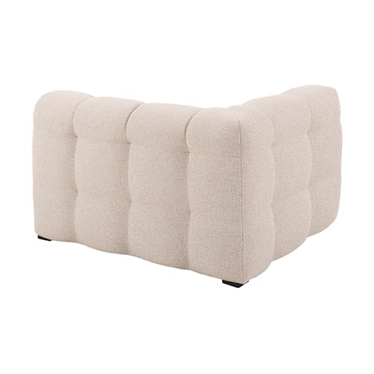 Sleepo Billie 1-Seters Sofa Modul Venstre Armlene Beige Bouclé 118cm