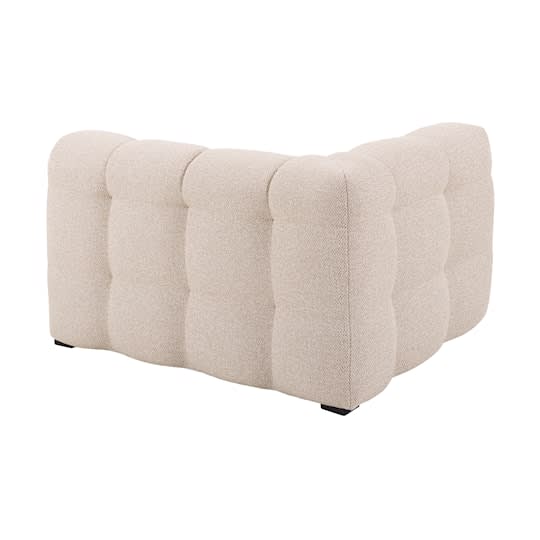 Sleepo Billie 1-Sitzer Sofa Modul Links Armlehne Beige Bouclé 118cm