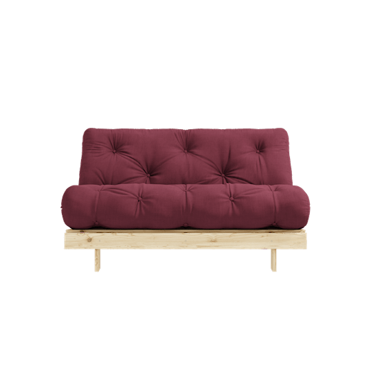 Karup Design Roots Bäddsoffa Natur/Bordeaux 140cm