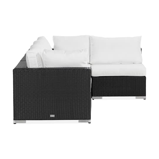 Nordic Outdoor Bora 4-seters lounge sofa Sort