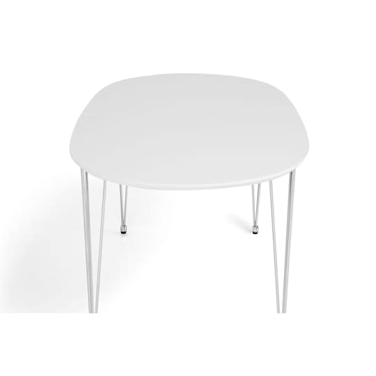 Nordic Home Cesar Matbord m Illäggsskivor Vit 180cm