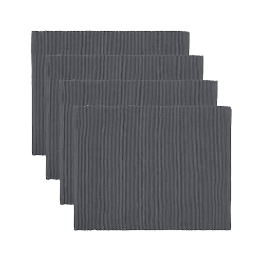 Linum Uni Tischset Granite Grey 35x46 4er-Pack