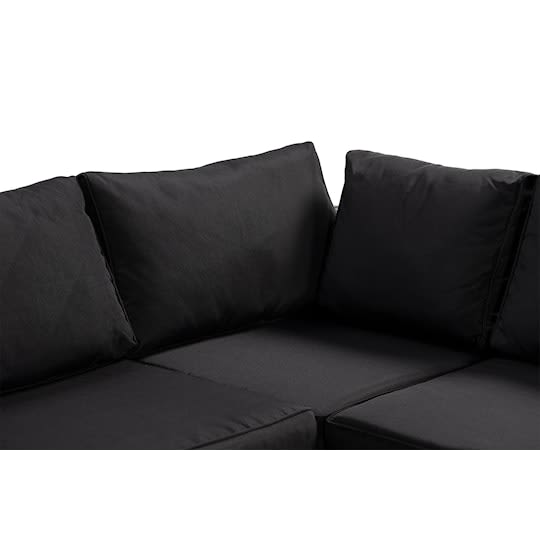 Nordic Outdoor Bora 6-seters lounge sofa inkl. bord med hylle Grå