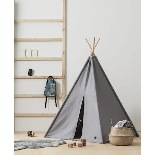 Kids Concept Malin Tipi Telt Grå 160cm