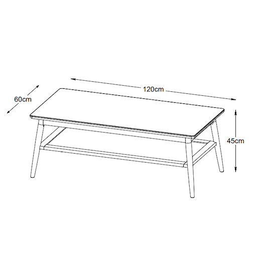 Sleepo Sofia Soffbord Smoked Oak 60x120