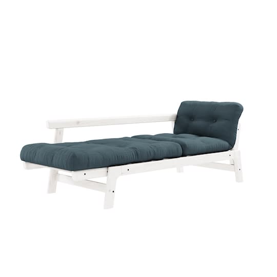 Karup Design Step Bäddsoffa Vit/Petrol Blue 200cm