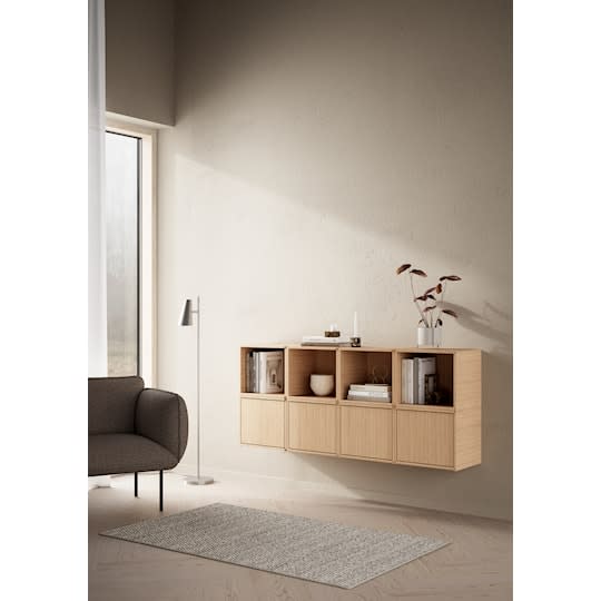 Woud Bricks Cube Right Skåp White Oak 36x36