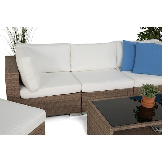 Nordic Outdoor Bora 5-seters Loungegruppe inkl. Bord med Oppbevaringssand