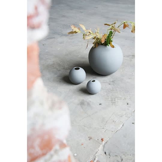 Cooee Design Ball Vase Grau 10 cm