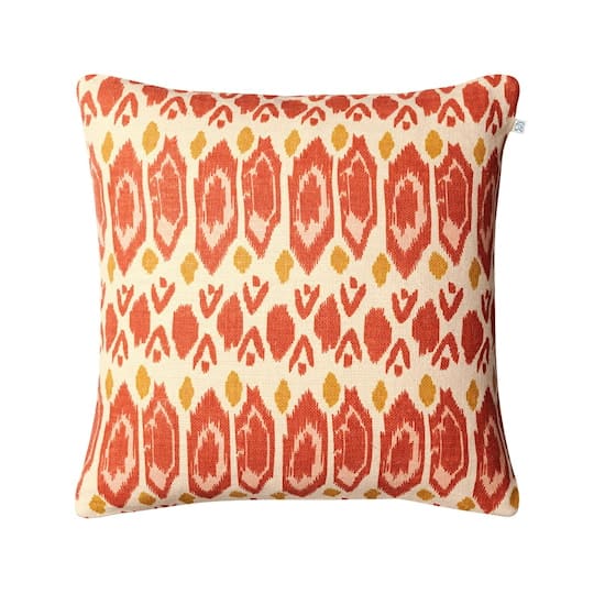 Chhatwal &amp; Jonsson Ikat Bombay Putetrekk Apricot Orange/Rose/Spicy Yellow 50x50