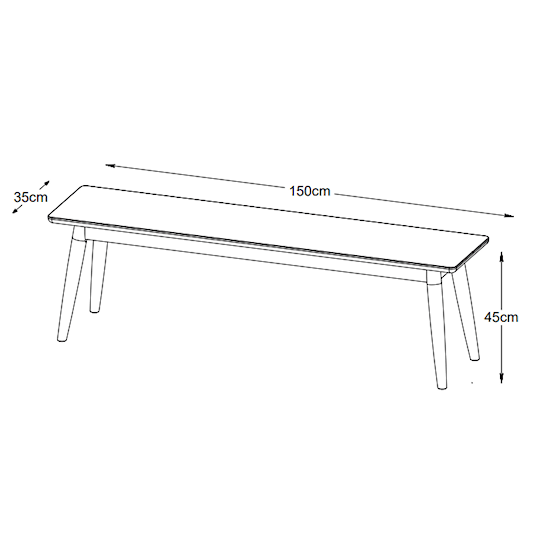 Sleepo Sofia Penkki Smoked Oak 150cm