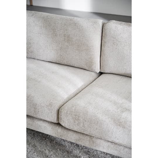 Rowico Home Braden 3-Sitzer Sofa Hellbeige/Braune Eiche