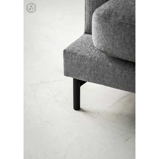 Sleepo Olivia 4-Sitzer Chaiselongue Sofa rechts Grau 297cm