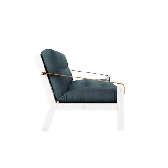 Karup Design Poetry Bäddsoffa Vit/Petrol Blue 204cm