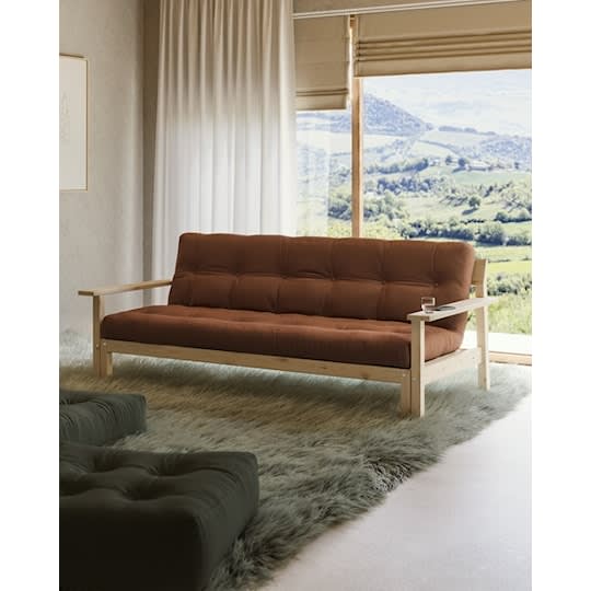 Karup Design Unwind Sovesofa Natur/Bordeaux 218cm