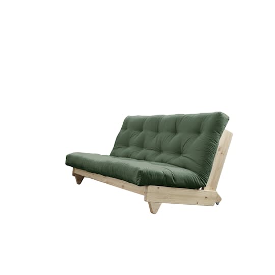 Karup Design Fresh Bäddsoffa Natur/Olive Green 200cm