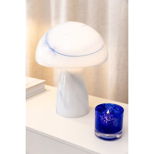 Globen Lighting Fungo Swirl 22 Pöytävalaisin Sininen