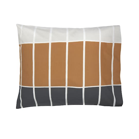 Marimekko Tiiliskivi Örngott Brown/Beige/Charcoal 50x60