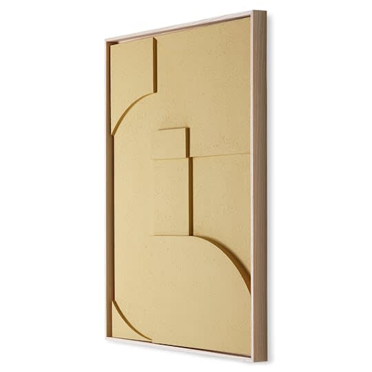 HKliving Relief Panel A Bilde Sand 100x123