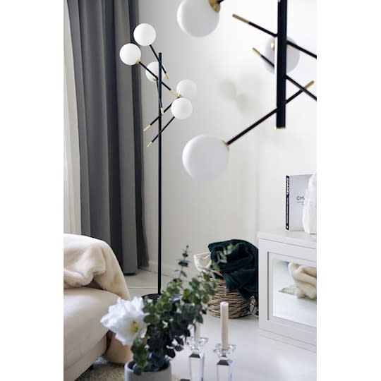 Aneta Lighting Chanelle Golvlampa Svart