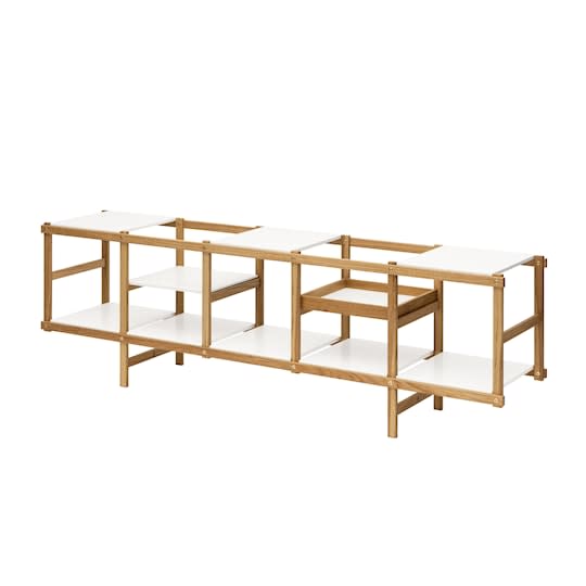 Design House Stockholm Frame Hylla Low Oak/White