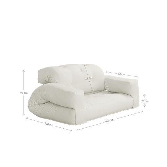 Karup Design Hippo Dagbädd Natural 140cm