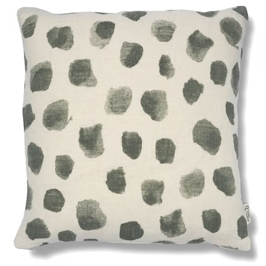 Classic Collection Dotty Putetrekk Lin Hvit/Thyme 50x50