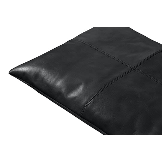 Cinas Sittsdyna Bank Leder Schwarz 104x35cm